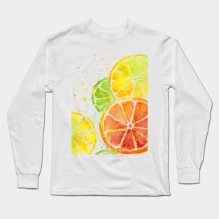 Juicy Citrus Fruit Long Sleeve T-Shirt